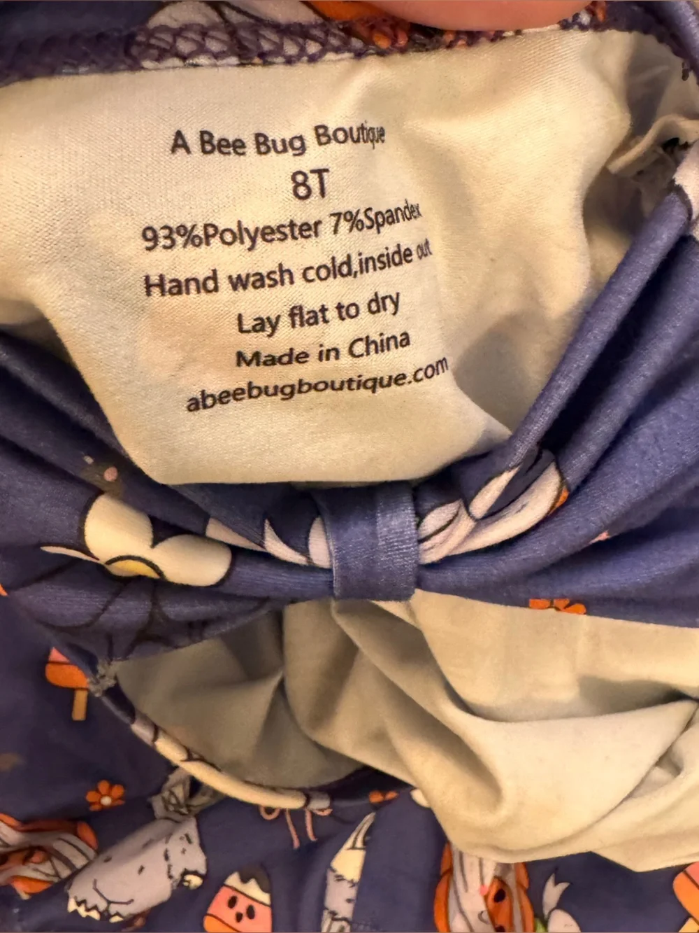 A bee bug boutique labubu inspired Halloween peplum size 8